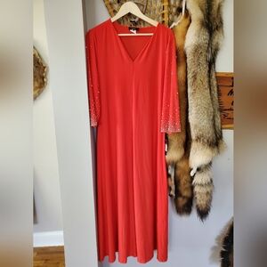 MSK red midi dress!!